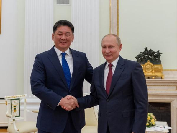 Монгол Улсын Ерөнхийлөгч У.Хүрэлсүх ОХУ-ын Ерөнхийлөгч В.В.Путинтай хэлэлцээ хийв