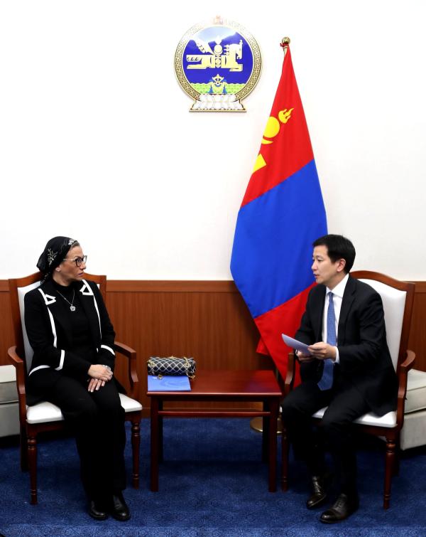 Цөлжилттэй тэмцэх тухай НҮБ-ын конвенцын Гүйцэтгэх нарийн бичгийн дарга Ясмин Фоуадтай уулзав