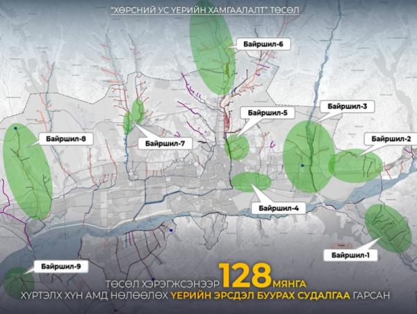 &ldquo;Хөрсний ус үерийн хамгаалалт&rdquo; төсөл хэрэгжсэнээр 128 мянга хүртэлх хүн амд нөлөөлөх үерийн эрсдэл буурах судалгаа гарчээ